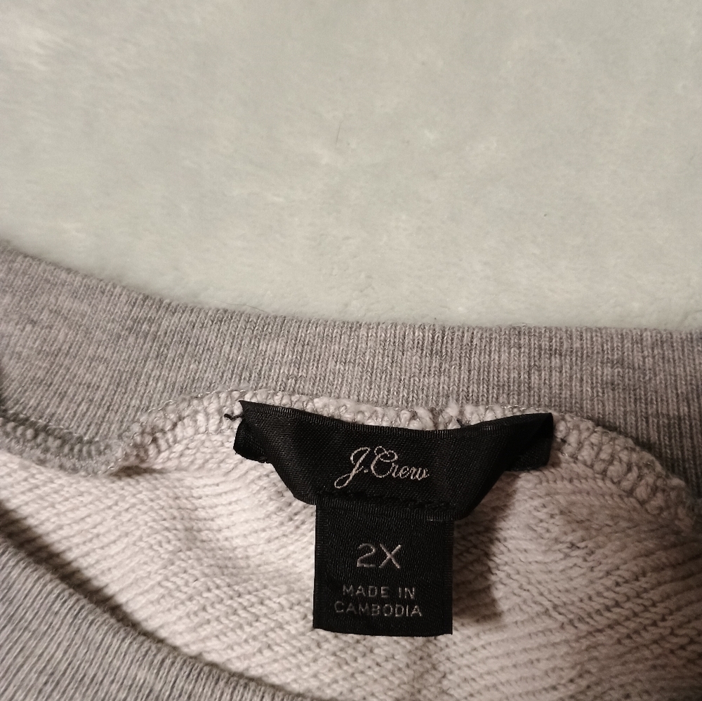 J. Crew Gray Sweatshirt - Picture 3 of 6